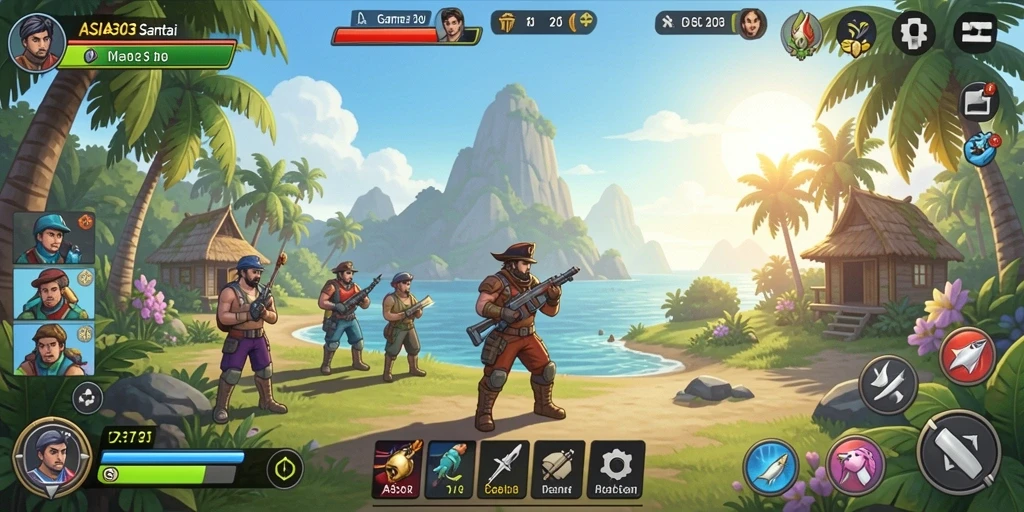 Tampilan gameplay ASIA303 yang penuh warna dan menarik.