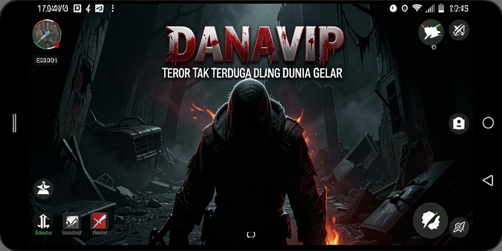 Screenshot gameplay penuh ketegangan di DANAVIP.