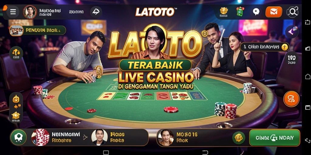 Tampilan gameplay LATOTO yang seru dan interaktif di Live Casino.
