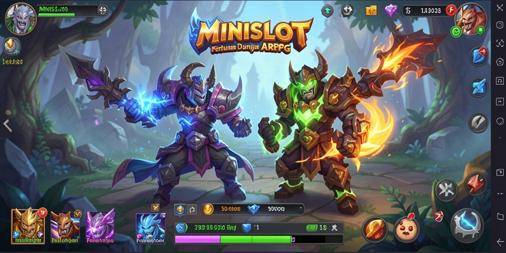 Tampilan seru gameplay ARPG MINISLOT yang mengasyikkan.