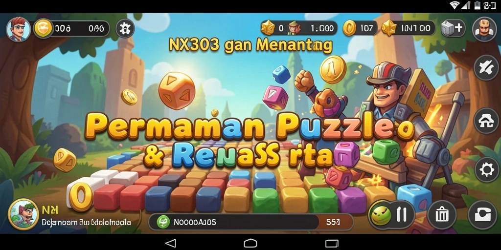 Tampilan permainan puzzle yang menantang dan seru.