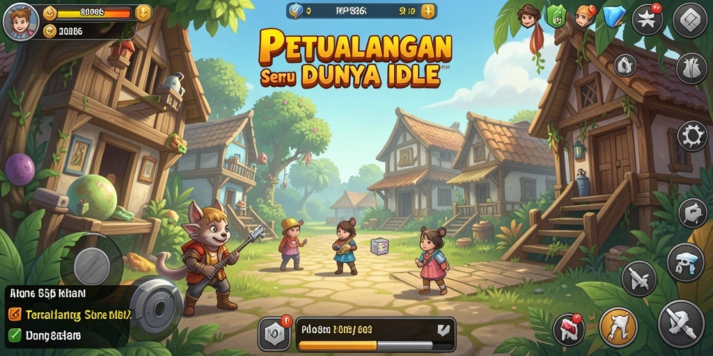Tampilan screenshot RP886 menunjukkan momen gameplay Idle yang seru.
