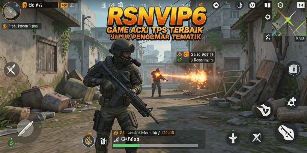 Screenshot gameplay RSNVIP6 menampilkan aksi tempur yang seru dan mendebarkan.