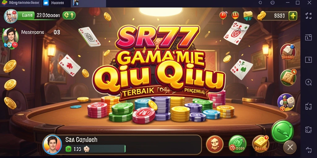 Screenshot gameplay SR777 menampilkan aksi seru permainan QiuQiu.