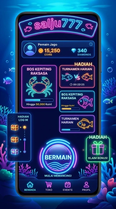 Pengguna sedang menjelajahi aplikasi di salju777 dengan nyaman.